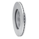R1 01-05 Mazda Miata Front Left Drilled & Slotted Silver Brake Rotor