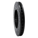 R1 92-10 Lexus LS400 Front Right Drilled & Slotted Black Brake Rotor