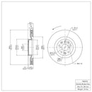 DFC 09-11 Lexus IS350 Right Front Brake Rotor