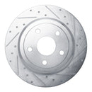 R1 11-22 Dodge Durango Rear Drilled & Slotted Silver Brake Rotor Set
