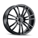 Kraze KR183 Spectra 18x8 / 5x110/127 BP / 40mm Offset / 72.62mm Hub Gloss Black Wheel