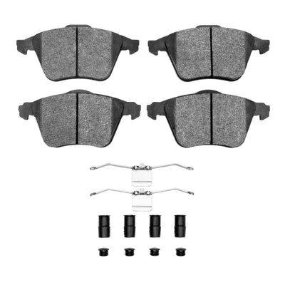 DFC 08-11 Saab 9-3 Front 5000 Advanced Low Metallic Brake Pads and Hardware Kit