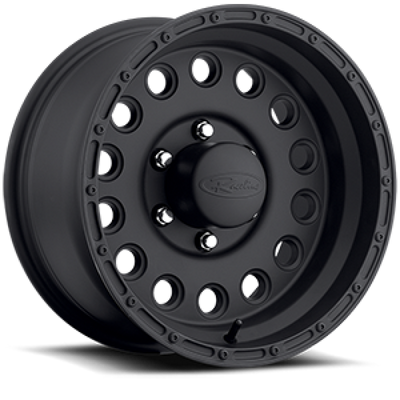 Raceline 887B Rock Crusher 16x10in / 6x139.7 BP / -24mm Offset / 107.95mm Bore - Satin Black Wheel