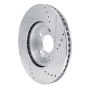 R1 19-25 Mazda 3 Sport Front Drilled & Slotted Silver Brake Rotor Set