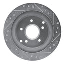 R1 84-87 Chevrolet Corvette Front & Rear Drilled & Slotted Silver Brake Rotor Set
