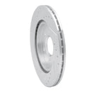 R1 00-06 Ford Thunderbird Rear Right Drilled & Slotted Silver Brake Rotor