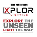 Go Rhino Xplor Bright Series Sgl Row LED Light Bar (Side/Track Mount) 20.5in. - Blk