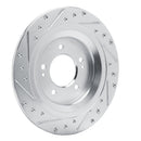 R1 21-25 Hyundai Tucson Front & Rear Drilled & Slotted Silver Brake Rotor Set