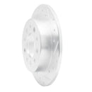R1 03-08 Hyundai TIBURON Rear Right Drilled & Slotted Silver Brake Rotor