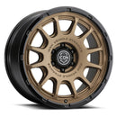 ICON Alloys Rancho 20x9 / 6x135 / 16mm / 5.625in BS Satin Bronze w/ Gloss Black Lip Wheel