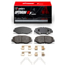 R1 16-21 Honda Civic Front Carbon Coated Brake Rotor Set w/Optimum OE Pads and Hardware
