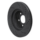 R1 01-11 Ford Ranger (USA/Canada) Front Left Drilled & Slotted Black Brake Rotor