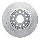 R1 19-25 Ram 1500 Front & Rear Drilled & Slotted Silver Brake Rotor Set