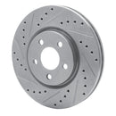 R1 03-09 Chrysler PT Cruiser Front Drilled & Slotted Silver Brake Rotor Set