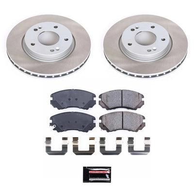 Power Stop 07-10 Hyundai Elantra Front and Rear Semi-Coated Rotor Kit