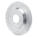 R1 21-25 Hyundai Tucson Front & Rear Drilled & Slotted Silver Brake Rotor Set