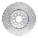 R1 12-26 Volkswagen CC Front Drill & Slot Silver Rotors