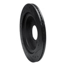 R1 21-25 Ford F-150 4WD Rear Left Drilled & Slotted Black Brake Rotor