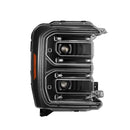 AlphaRex 23-26 Ford F-250 SD LUXX LED Proj Headlights Alpha Blk w/Activ Light/Seq Signal/Switchback