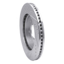 R1 04-05 Infiniti QX56 Front Right Drilled & Slotted Silver Brake Rotor