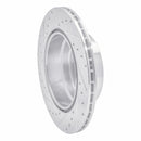 R1 07-19 BMW X5 Rear Drill & Slot Silver Rotors