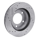 R1 76-93 Ford F-150 4WD Front Right Drilled & Slotted Silver Brake Rotor