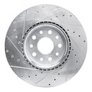 R1 21-24 Jeep Grand Cherokee Front Drilled & Slotted Silver Brake Rotor Set