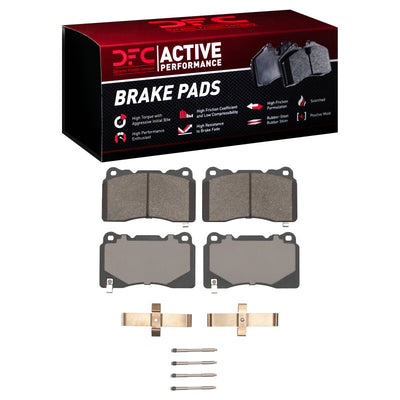 DFC 04-08 Acura TL Front Active Performance Pads and Hardware Kit