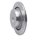 R1 07-15 Infiniti G35 Front & Rear Drilled & Slotted Silver Brake Rotor Set