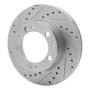 R1 87-89 Porsche 944 Front & Rear Drilled & Slotted Silver Brake Rotor Set