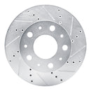 R1 14-25 Ram Promaster 1500 Front Right Drilled & Slotted Silver Brake Rotor