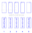 King Engine Bearings Toyota 1Rz (Size +0.75mm) Main Bearing Set