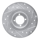 R1 67-76 BMW 1600 Front Left Drilled & Slotted Silver Brake Rotor