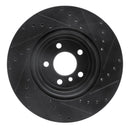 R1 13-20 BMW 440i xDrive Front & Rear Drilled & Slotted Black Brake Rotor Set