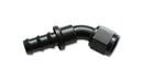 Vibrant -4AN Push-On 180 Deg Hose End Fitting - Aluminum