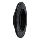 R1 11-16 BMW 535I Rear Right Drilled & Slotted Black Brake Rotor
