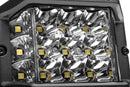 Go Rhino Xplor Bright Series Sideline Cube LED Spot Light Kit (Surface Mount) 4x3 - Blk (Pair)
