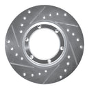 R1 71-83 Renault Lecar Front Left Rear Left Drilled & Slotted Silver Brake Rotor
