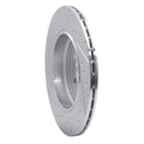 R1 10-13 Land Rover Range Rover Sport Rear Right Drilled & Slotted Silver Brake Rotor