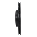 R1 04-11 Mazda RX-8 Rear Left Drilled & Slotted Black Brake Rotor