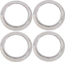 Kentrol 07-10 Jeep Wrangler JK Air Vent Bezels 4 Pieces - Polished Silver