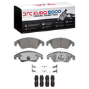 DFC 12-17 Audi S5 Front & Rear Geospec Rotors with Euro 5000 Ceramic Brake Pads w/Sensor/Hardware