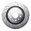 R1 17-24 Maserati Levante Rear Drill & Slot Silver Rotors