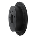 R1 97-04 Ford F-150 4WD Rear Right Drilled & Slotted Black Brake Rotor