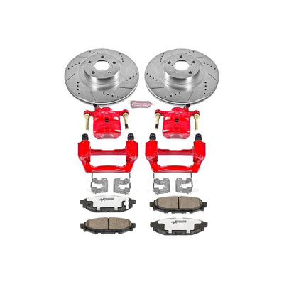 Power Stop 2011 Subaru Impreza Front & Rear Z26 Street Warrior Brake Kit w/Calipers