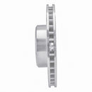 R1 85-91 Mercedes-Benz 300SD Front Left Drilled & Slotted Silver Brake Rotor