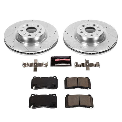 Power Stop 16-17 Cadillac CT6 Front & Rear Z23 Evolution Sport Brake Kit