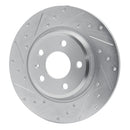 R1 08-12 Audi A4 Front & Rear Drilled & Slotted Silver Brake Rotor Set