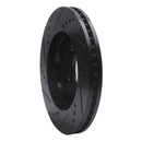 R1 79-98 Buick Riviera Rear/Front Right Drilled & Slotted Black Brake Rotor