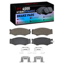 DFC 85-97 Nissan 720 Front Geospec Rotors w/4000 HybriDynamic Brake Pads w/Hardware